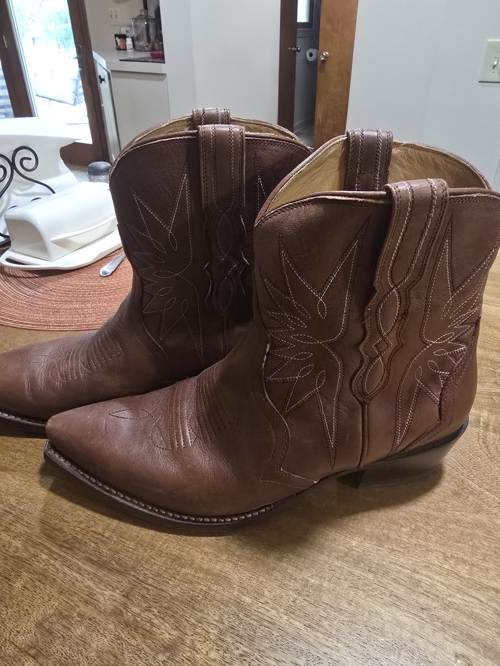 Tecovas Brown Leather Western Cowboy Boots
